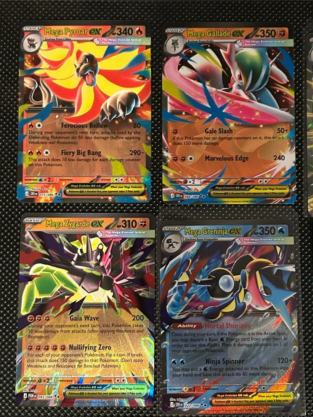 Pokémon TCG Lot of 9 EX Holo Cards from Chaos Rising Set M/NM